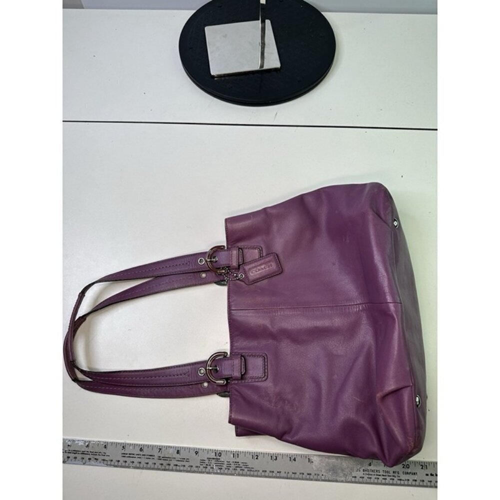 Coach Soho North South Purple Leather Satchel #F17216 - Gem
